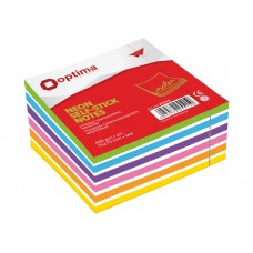 Стікери Optima, 50х50, 5 кольорів, 250 арк.