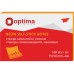 Стікери Optima, 75х50, помаранчеві неон, 100 арк.