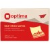 Стікери Optima, 50x75, жовті пастель, 100 арк.