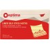 Стікери Optima, лінія 75x125, жовті пастель, 100 арк.