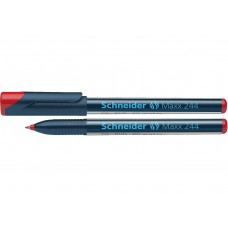 Маркер перманентний (спиртовий) для CD, DVD SCHNEIDER MAXX 244 0,7 мм, червоний