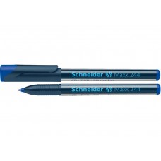 Маркер перманентний (спиртовий) для CD, DVD SCHNEIDER MAXX 244 0,7 мм, синій
